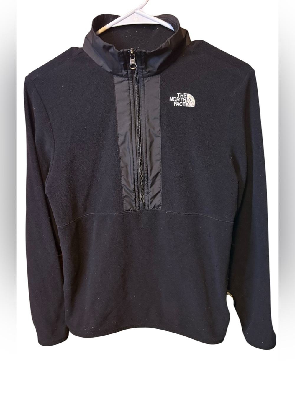 The North Face Black Fleece Quarter Zip Pullover Youth Large 14/16